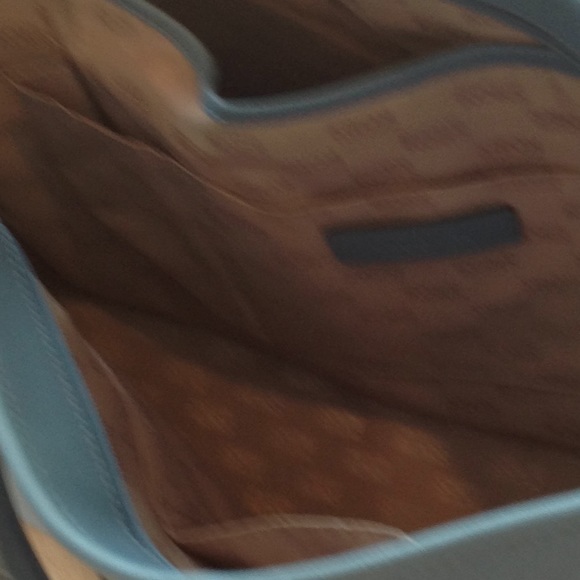 MICHAEL KORS structured TOTE BAG LIGHT BLUE - Picture 5 of 5